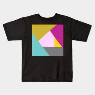 Colorful abstract geometric pattern Kids T-Shirt